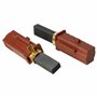 vhbw 2x Balais de charbon pour moteur 6,3 x 11 x 33mm compatible avec Ametek Lamb moteurs électriques aspirateur