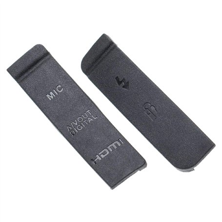 vhbw Cache-connecteurs Compatible avec Canon EOS 7D Appareil Photo - Capuchons de Rechange pour diverses bornes et connexions