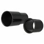vhbw 2x Adaptateur d'aspirateur pour buse d'aspirateur, tube d'aspirateur/poignée avec connexion 32 et 35 mm - noir, plastique