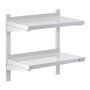 Royal Catering Étagère Murale Cuisine Tablette Flottante INOX 60 cm RCWR-600.3 (60 x 30 cm