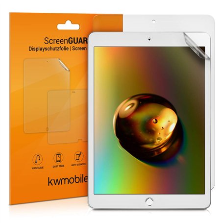 kwmobile 2X Protection écran Compatible avec Apple iPad 10.2 (2019/2020/2021-7./8./9. Gen) Film écran - Set de Film de Protectio
