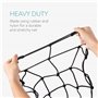 Navaris Lot 2 Filets Moto – 2X Filet araignée avec 12 Crochets en Plastiques et 6 mousquetons – 39,88 x 39,88 cm Transport Casqu