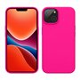 kwmobile Housse Compatible avec Apple iPhone 14 Coque - Coque de téléphone Fine avec Finition Douce - Rose Fluo