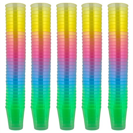 MIJOMA Lot de 160 verres à liqueur incassables en plastique robuste