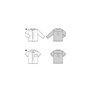 Burda kids Patron de couture pour garçon #9209 Chemise avec col montant et chemise à manches courtes avec poche poitrine Taille