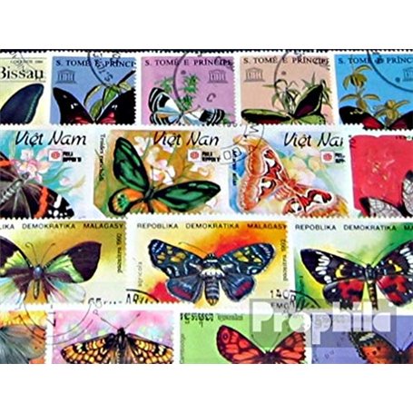 Motives 100 Divers Papillons Timbres (Timbres pour Les collectionneurs) Papillons