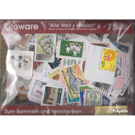 Tous Monde 75 grammes Merchandise au Poids oblitéré avec au Moins 10% Timbres spéciaux (Timbres pour Les collectionneurs)