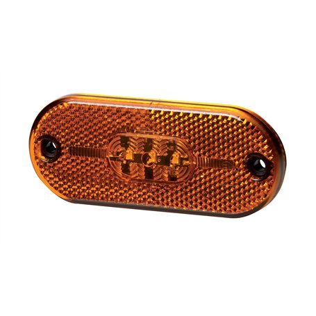 HELLA Valuefit 2Ps 357 009-001 Feu Latéral - Led - 12V - Raccord Fileté/Montage En Saillie - Couleur Du Voyant: Jaune - Câble: 1