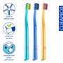 Curaprox Set de brosse à dents CS Smart Trio - Lot de 3 brosses à dents manuelles Ultra Soft avec petite tête de brosse, 7600 po