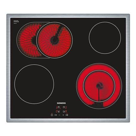 Siemens ET645HN17E plaque Noir Intégré (placement) Céramique 4 zone(s)