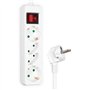 HEITECH Multi prise electrique avec 4 prises et sécurité enfant - prise multiple homologuée GS avec interrupteur