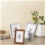 WOLTU Lot de 10 Cadre Photo 15x20cm Cadre en Bois Massif avec Passe Partout, Suspendre Horizontalement ou Verticalement, Décorat