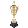 Trophée XXL en Gold avec couvercle 36 cm - Trophée Vainqueur Personnalisable