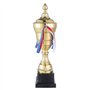Trophée XXL en Gold avec couvercle 36 cm - Trophée Vainqueur Personnalisable