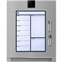 Planificateur hebdomadaire magnétique Tableau magnétique pour le réfrigérateur Planificateur journalier Tableau blanc Calendrier
