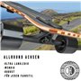 JUCKER HAWAII Longboard Trucks - Essieux de Longboard 180mm - Noir Mat (Deux-pièces)