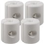 Deuba Set de 4 Poids pour pavillon Fixation en polyéthylène Haute densité tonnelle pavillon Tente Remplissage Eau/Sable Stable R