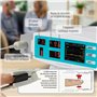 Pulox PO-900 Oxymètre de Pouls stationnaire - Mesure de la saturation en oxygène, fréquence de pouls et valeur PI - Avec alarme 