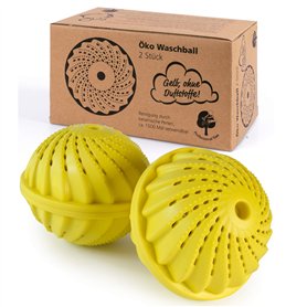 Hinrichs 2x Boules de Lavage - Lavage Linge avec Perles en Céramique - Laver sans Lessive - Pour env. 1 500 lavages - Balle de L