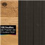 OfficeTree 100 Feuilles de papier en noir - enfants Papier DIN A4 pour bricoler et construire - 130 g/m²