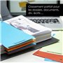 OfficeTree 100 x Séparateur Classeur Coloré - Intercalaire Carton 180 g/m² Perforés - Parfait pour les Onglets de Classement des