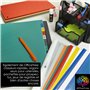 OfficeTree 100 x Séparateur Classeur Coloré - Intercalaire Carton 180 g/m² Perforés - Parfait pour les Onglets de Classement des