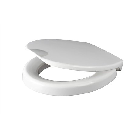 Grünblatt Abattant de WC hygiénique Health Care - Avec rehausseur de siège de 5 cm et système d'abaissement automatique - Fixati