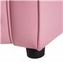 HOMCOM Canapé pour Enfants Fauteuil pour Enfants Princesse Minisofa pour Chambre d'enfant Canapé en Forme de cœur Rose L59 x l41