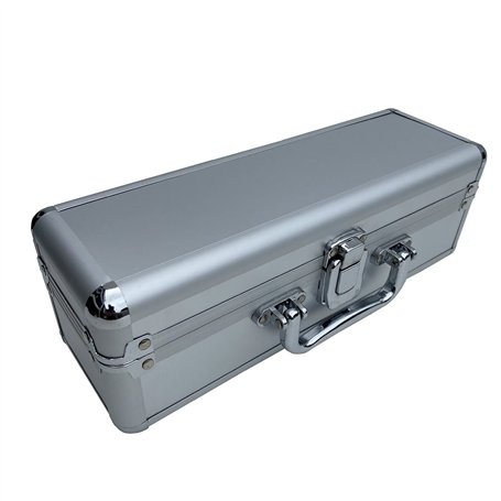 ECI Mallette en aluminium vide allongée pour instruments de mesure Argenté 30 x 10 x 10 cm