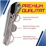 HAYATEC Lot de 10 cutters professionnels en aluminium 18 mm avec 100 lames sécables SK5 multi-usages