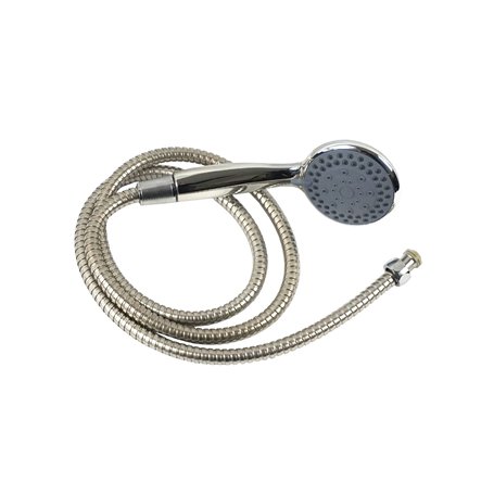 Pommeau de douche avec tuyau avec 3 types de jet avec support et matériel de fixation - Pommeau de douche (L x l) : environ 20 c