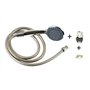 Pommeau de douche avec tuyau avec 3 types de jet avec support et matériel de fixation - Pommeau de douche (L x l) : environ 20 c