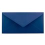 Lot de 50 enveloppes à lettre - Bleu foncé/bleu nuit - DIN long - 110 x 220 mm (11 x 22 cm) - Fermeture humide sans fenêtre - Id