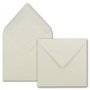 Enveloppes carré 146 x 146 mm – Clair Crème avec doublure Blanc soie Lot de 50 Crème