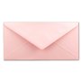 Lot de 25 enveloppes à lettre - Rose - DIN long - 110 x 220 mm (11 x 22 cm) - Fermeture humide sans fenêtre - Idéal pour cartes 