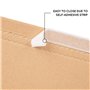 verpacking 100 x emballage livre 28 x 20,5 x 2 Ã 7 cm étui d'expédition fermeture adhésive, brun - BV 3 carton, cartons, carton 