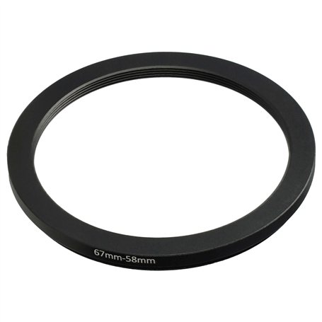 vhbw Bague d'adaptation de Filtre Step-Down de 67 mm vers 58 mm pour Objectif d'appareil Photo - Réducteur