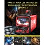 VECTOR WELDING Poste à souder à fil fourré MIG 160, fil fourré pour débutants, fonction MMA pour souder sans gaz de protection a