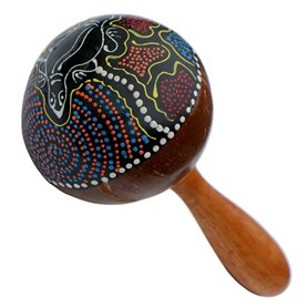 Neuf Maraca Claquettes Hochet Coco Instrument de musique Maraka mus102