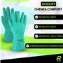 RODOPI CHEMIX-Comfort Gants de protection en caoutchouc pour homme et femme Gants de nettoyage en nitrile Gants de protection ch
