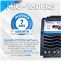 IPOTOOLS MIG-160ERS Poste a souder MIG MAG - Poste à souder MIG avec 160A 230V IGBT, 5 en 1 Poste MIG Flux MMA électrodes, Poste
