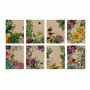 Magic Garden Seeds - Floraison - 40 sachets plats colorés en papier avec 8 designs différents - Sac cadeau - Petit/mini en papie