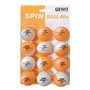 GEWO SPINBALLS Lot de 40 balles de Tennis de Table en Plastique avec Coutures – Balles de ping Pong pour l'entraînement au Spin