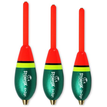 Storfisk fishing & more Lot de 3 flotteurs à truite pré-gonflés pour lancer extra large