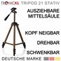 TronicXL Trépied 1,30 m pour niveau laser ligne croix laser Bosch Dewalt Makita Flex Leica Stanley Meterk Tacklife Huepar Fireco