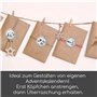24 numéros de calendrier de l'Avent autocollants avec problèmes arithmétiques I rond Ø 4 cm I set d'autocollants bricolage I aut