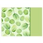 dv1081 Lot de 100 sets de table jetables Motif feuilles vertes I DIN A3 Carré I Set de table en papier I Design moderne I Napper