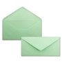 Lot de 50 enveloppes à lettres vert menthe - DIN long - 110 x 220 mm (11 x 22 cm) - Fermeture humide sans fenêtre - Idéal pour l