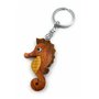 Onwomania Porte-clés en bois Seahorse Animal sous-marin Poisson Charme de poisson-cornemuse