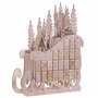 Figurine de Traîneau Calendrier de l'Avent avec LED en Bois de Peuplier Impala